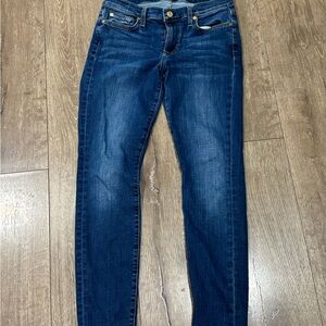7 For All Mankind Dark Blue Skinny Jeans Gwenevere